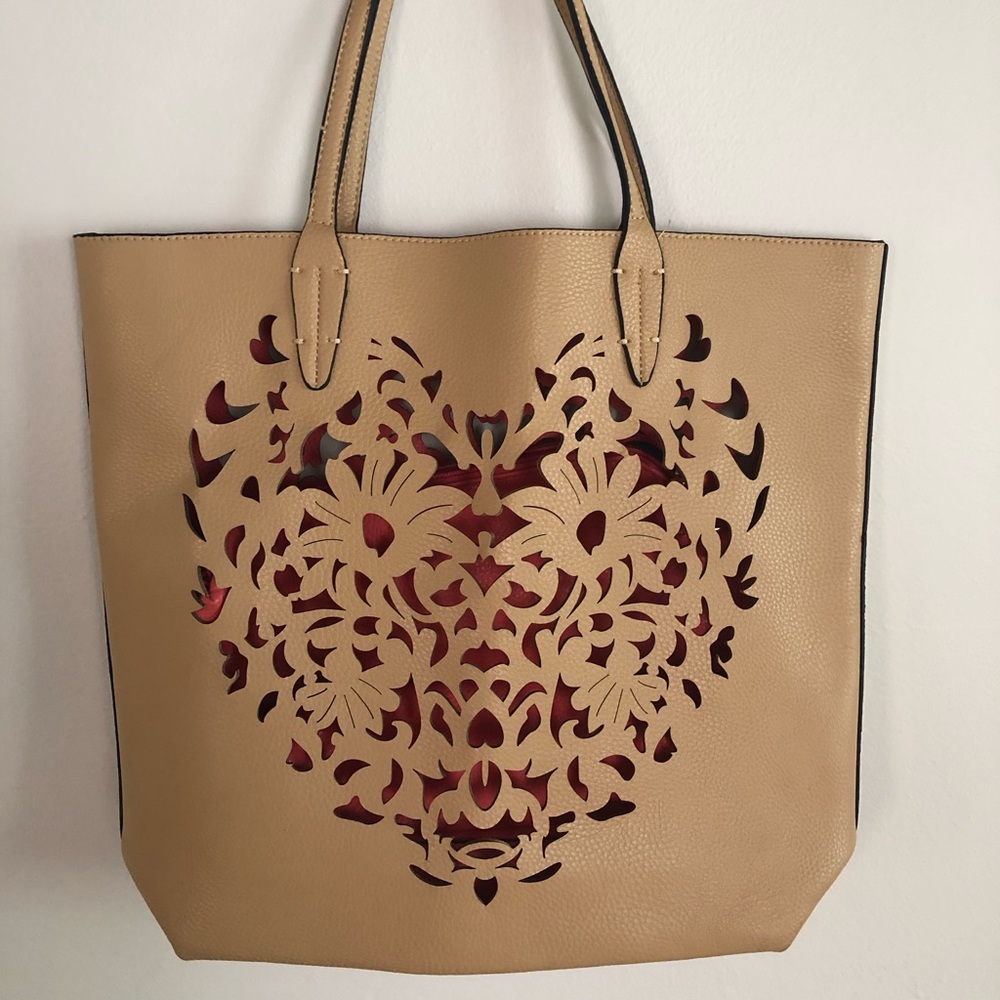 Faux Leather Cut Out Bag